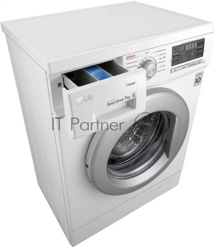 Стиральная машина LG F1296HDS1, фронтальная загрузка, белый