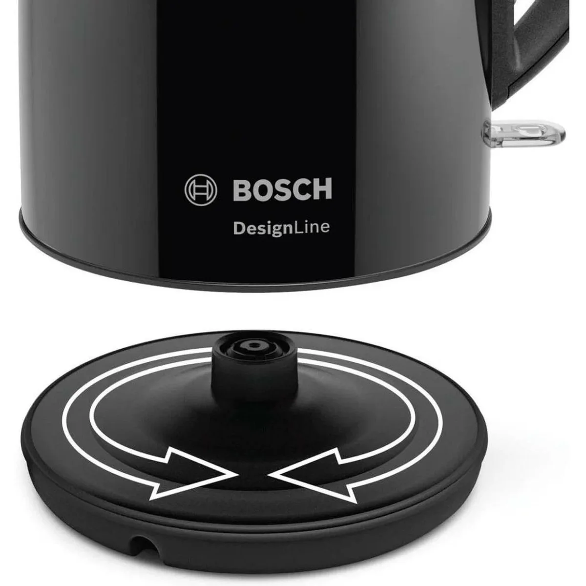 Чайник Bosch TWK3P423, электрический, чёрный