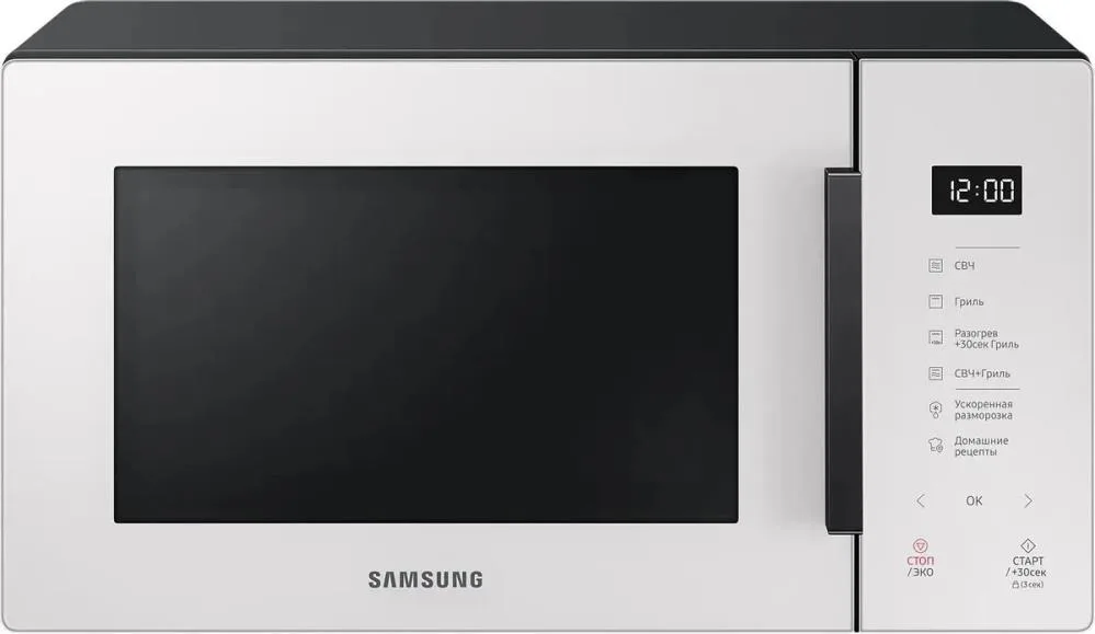Микроволновая печь Samsung MG23T5018AK/BW, соло, чёрный