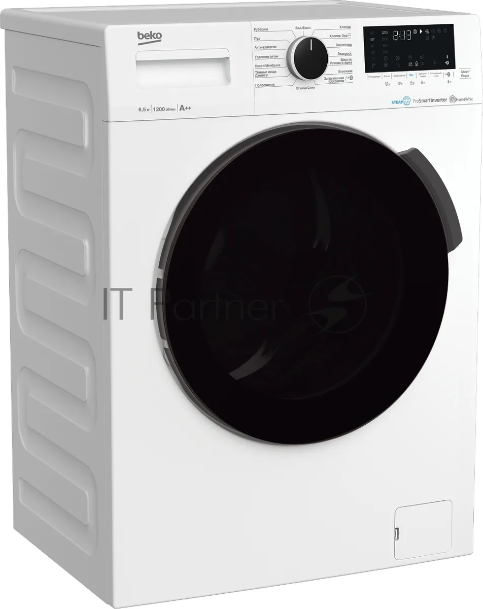 Стиральная машина Beko WSPE6H616W, фронтальная загрузка, белый — фото 2