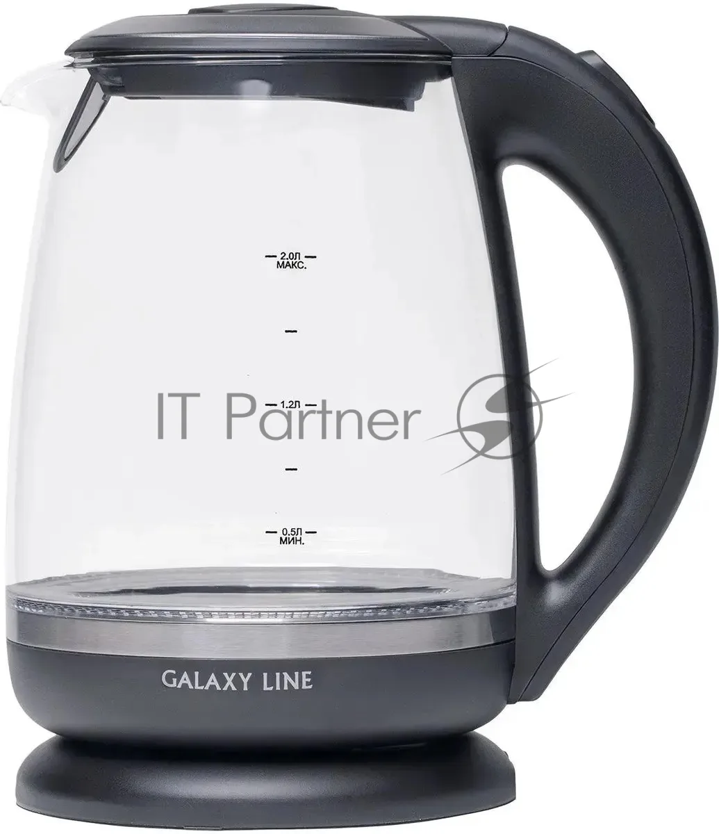 Чайник Galaxy GL 0559, электрический, чёрный