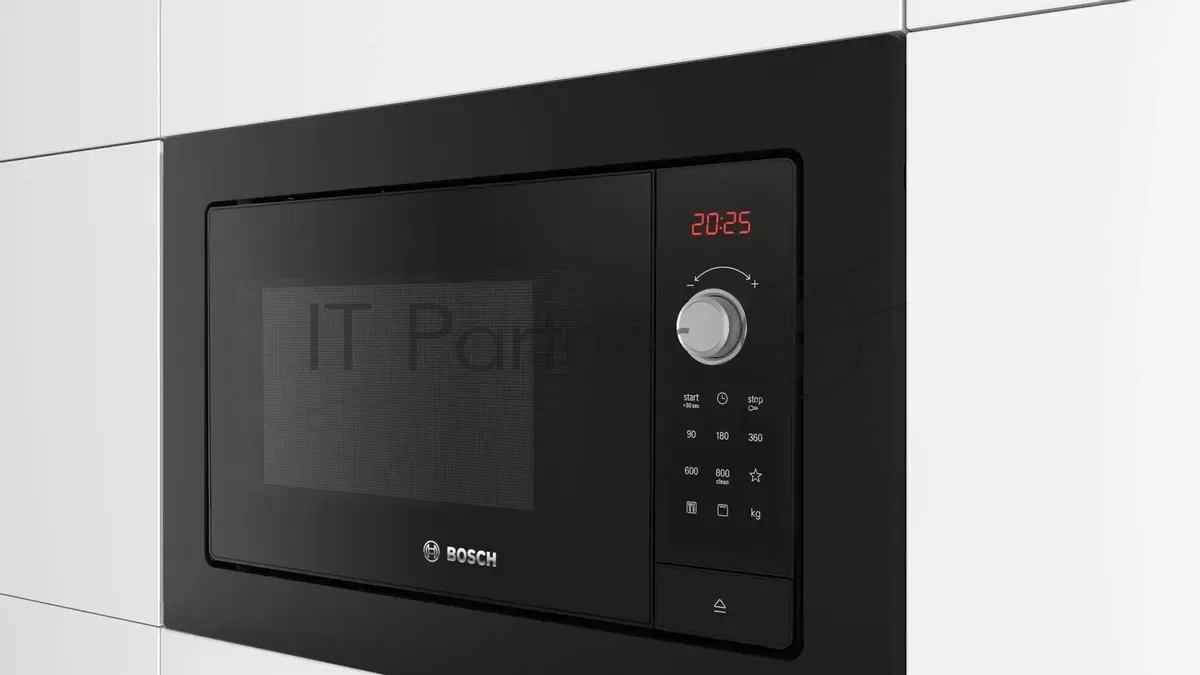 Встраиваемая микроволновая печь Bosch BEL653MB3, с грилем, чёрный — фото 2