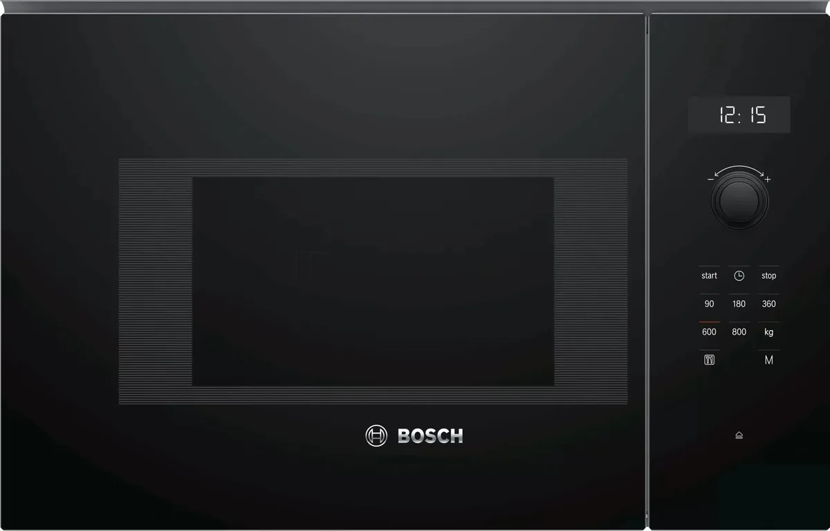 Встраиваемая микроволновая печь Bosch BFL524MB0, соло, чёрный