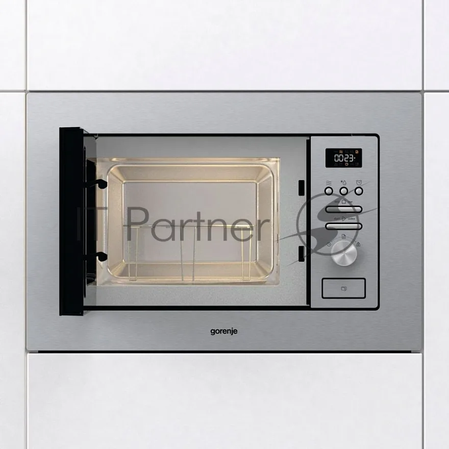 Встраиваемая микроволновая печь Gorenje BM201AG1X, соло, серебристый — фото 3