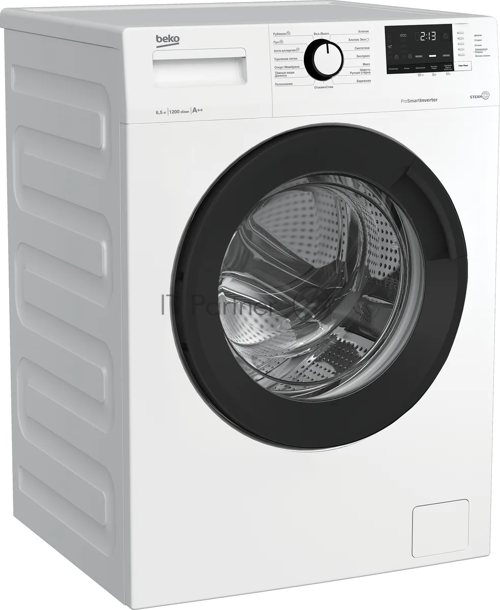 Стиральная машина Beko WSRE6H612ZAWI, фронтальная загрузка, белый