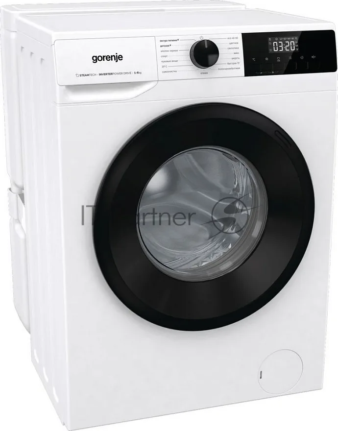 Стиральная машина Gorenje W1NHPI60SCSIRV, фронтальная загрузка, белый