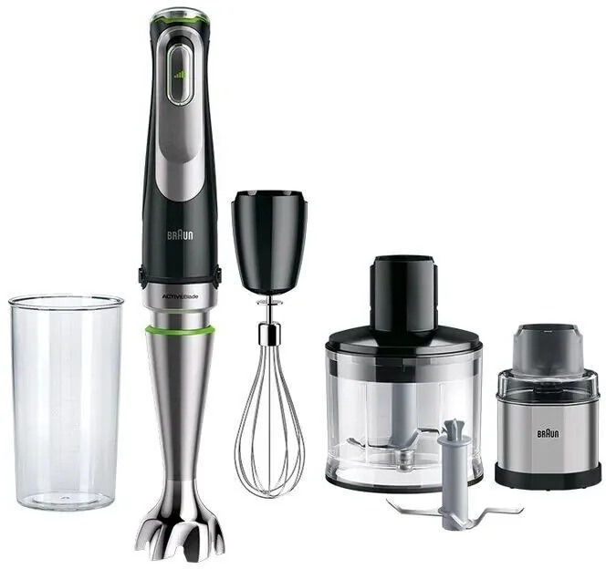 Блендер Braun MQ9185XLI, погружной, серебристый