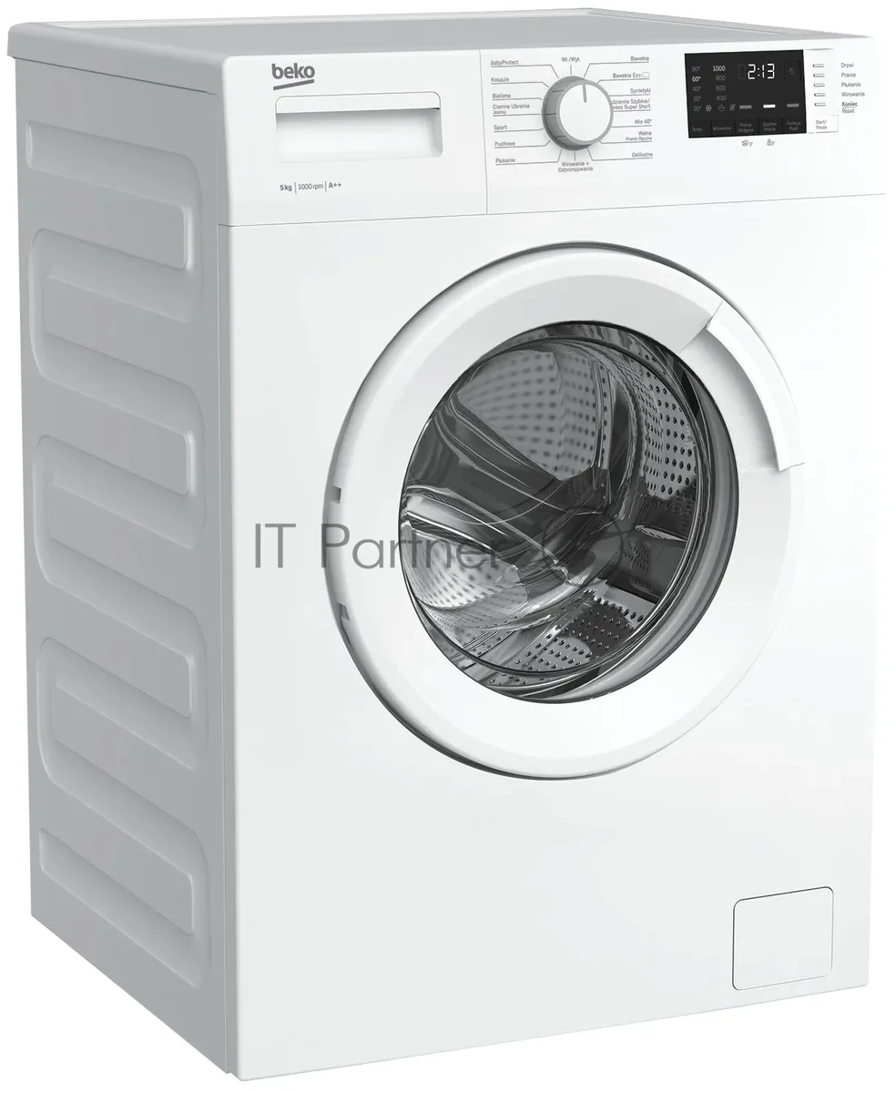 Стиральная машина Beko WRS5512BWW, фронтальная загрузка, белый