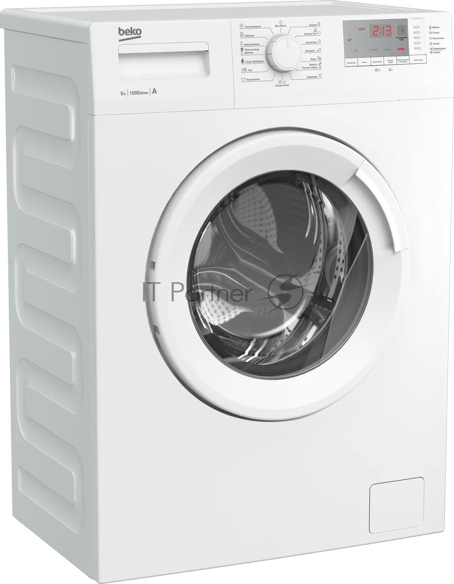 Стиральная машина Beko WRS5512BWW, фронтальная загрузка, белый — фото 2