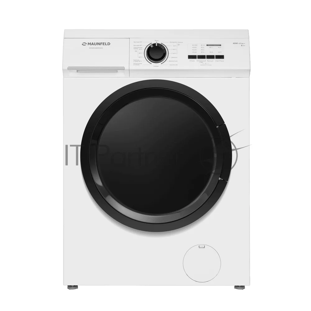 Стиральная машина Maunfeld MFWM106WH052, фронтальная загрузка, белый
