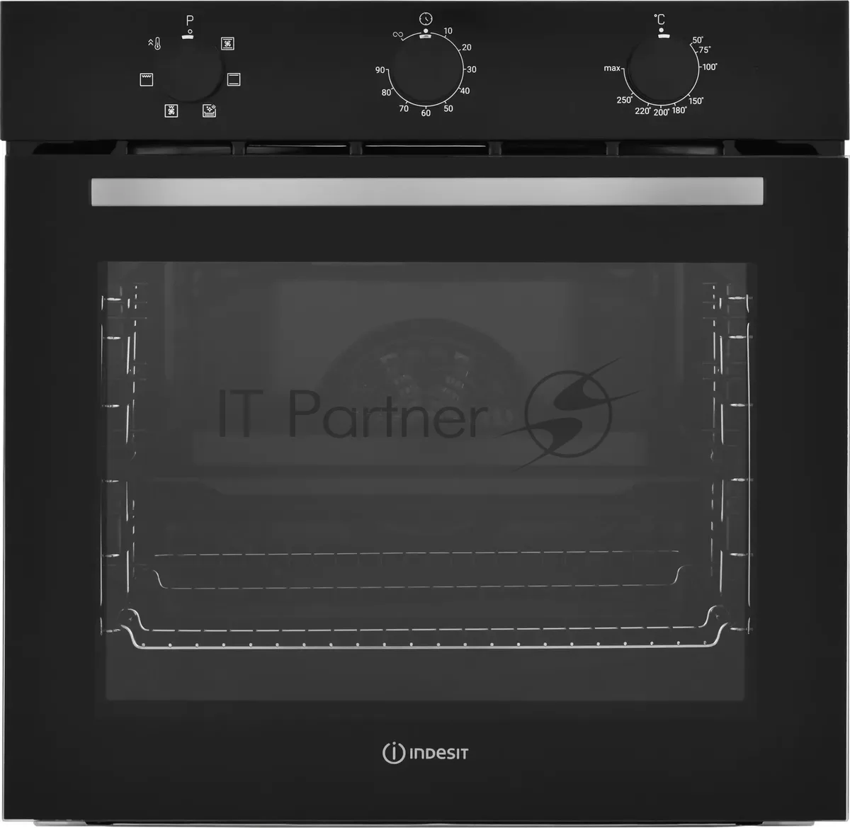 Духовой шкаф Indesit IFE 3634 BL, электрический, чёрный