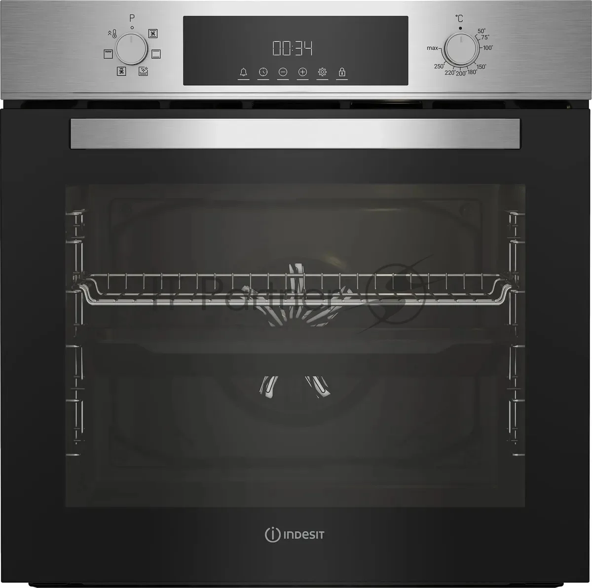 Духовой шкаф Indesit IFE 3644 J IX, электрический, нержавеющая сталь