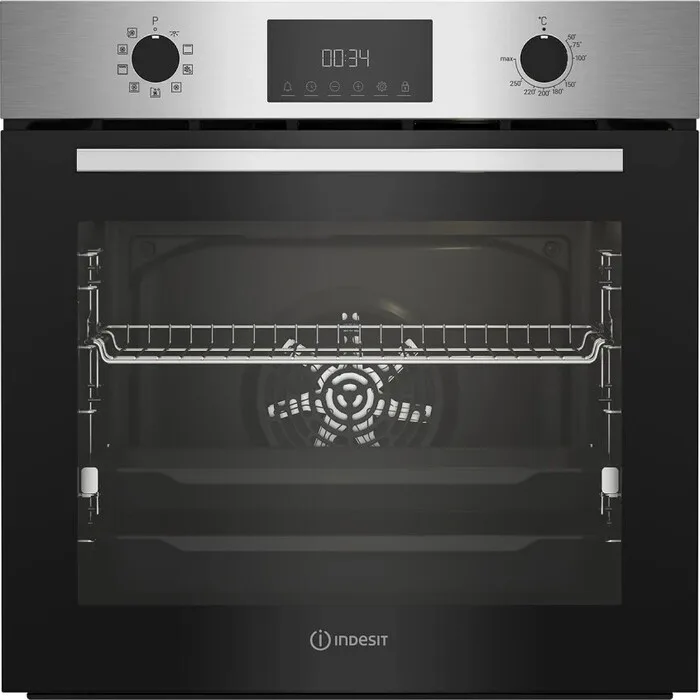 Духовой шкаф Indesit IFE 3841 J IX, электрический, нержавеющая сталь