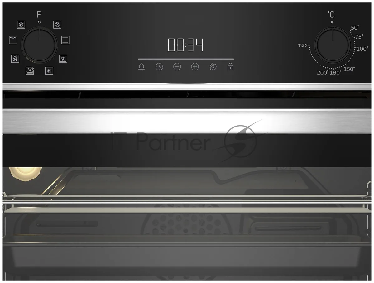 Духовой шкаф Beko BBCM13300X, электрический, чёрный — фото 2