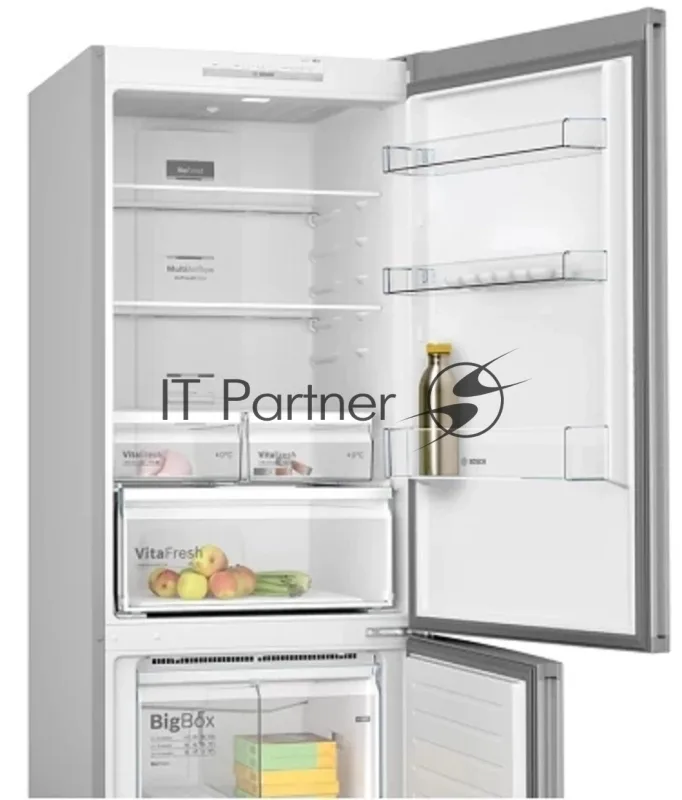 Холодильник Bosch KGN55VL21U, двухкамерный, нержавеющая сталь