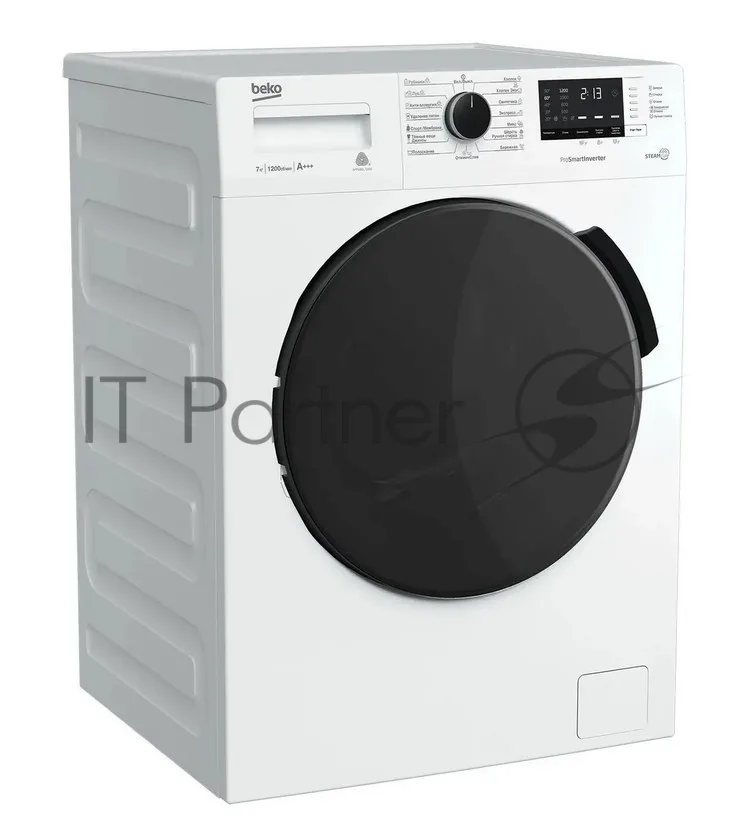 Стиральная машина Beko WSPE7612W, фронтальная загрузка, белый — фото 2