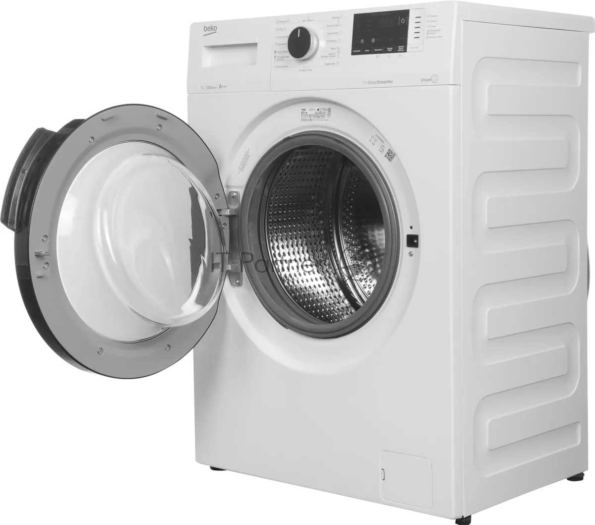 Стиральная машина Beko WSPE7612W, фронтальная загрузка, белый — фото 4