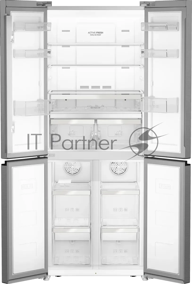 Холодильник Hotpoint HFP4 480I X, трёхкамерный, нержавеющая сталь — фото 4