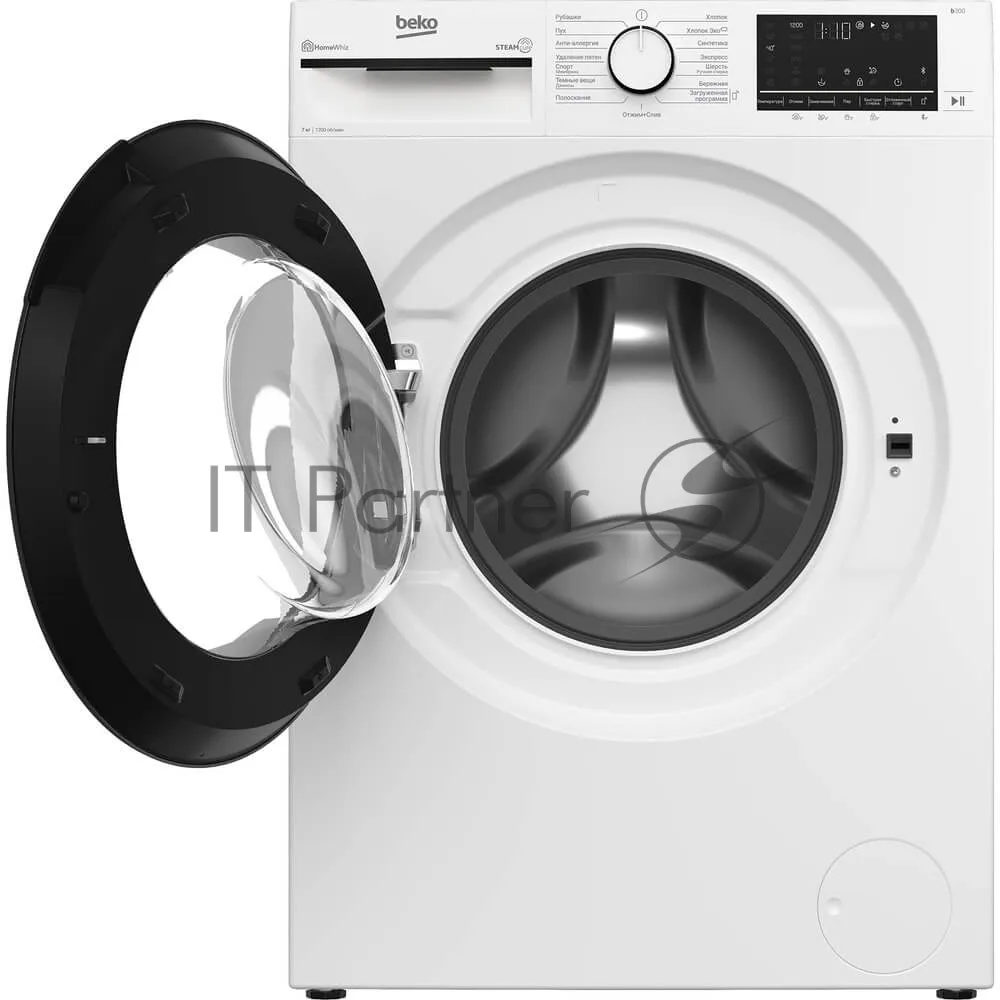 Стиральная машина Beko B3WFR572W, фронтальная загрузка, белый — фото 3