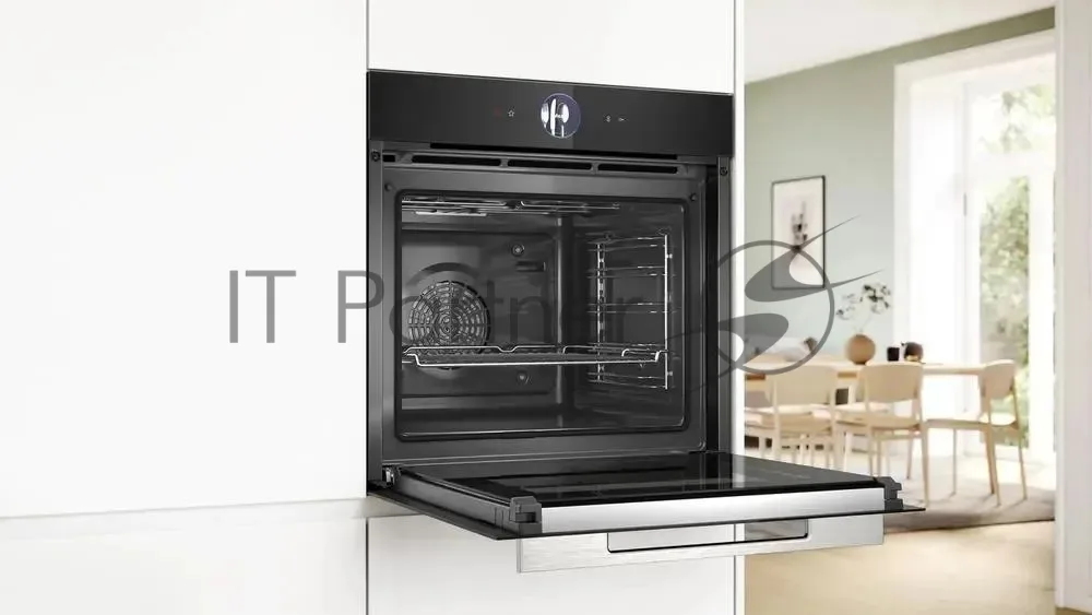 Духовой шкаф Bosch HBG7764B1, электрический, чёрный — фото 4