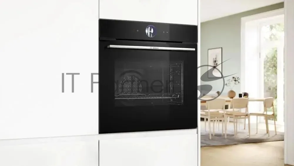 Духовой шкаф Bosch HBG7764B1, электрический, чёрный — фото 2