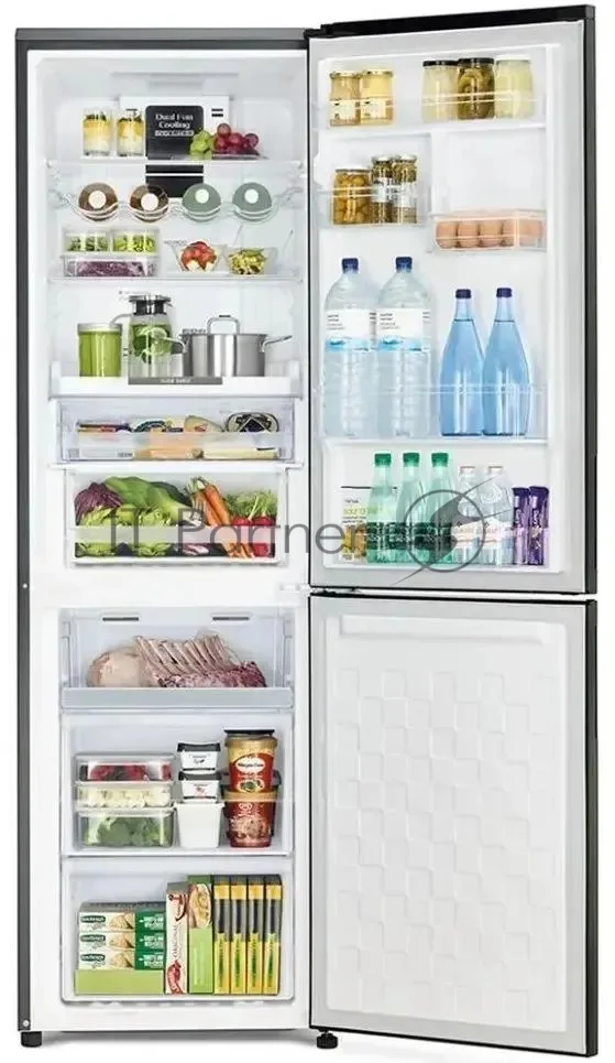 Холодильник Hitachi R-BG410PUC6X GBK, двухкамерный, чёрный