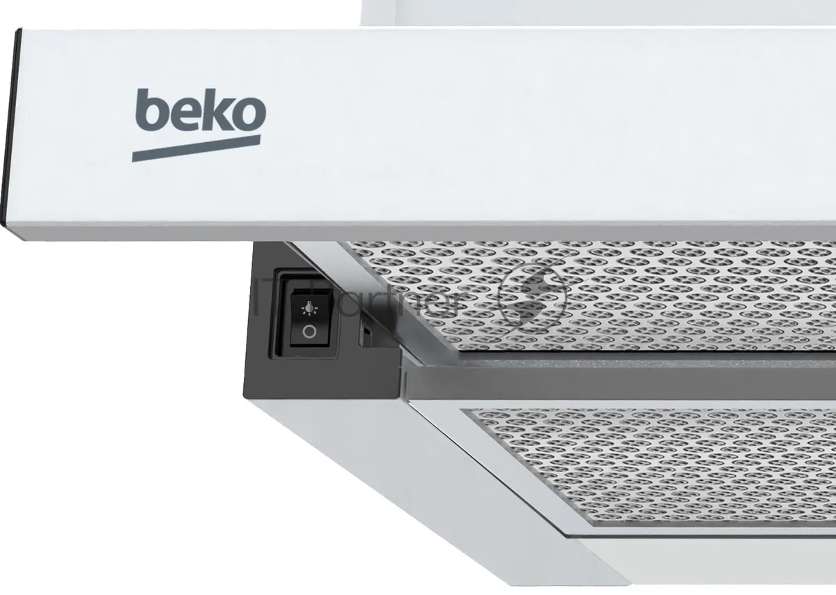 Вытяжка Beko BHNT613R4CW, телескопическая (слайдер), белый — фото 4