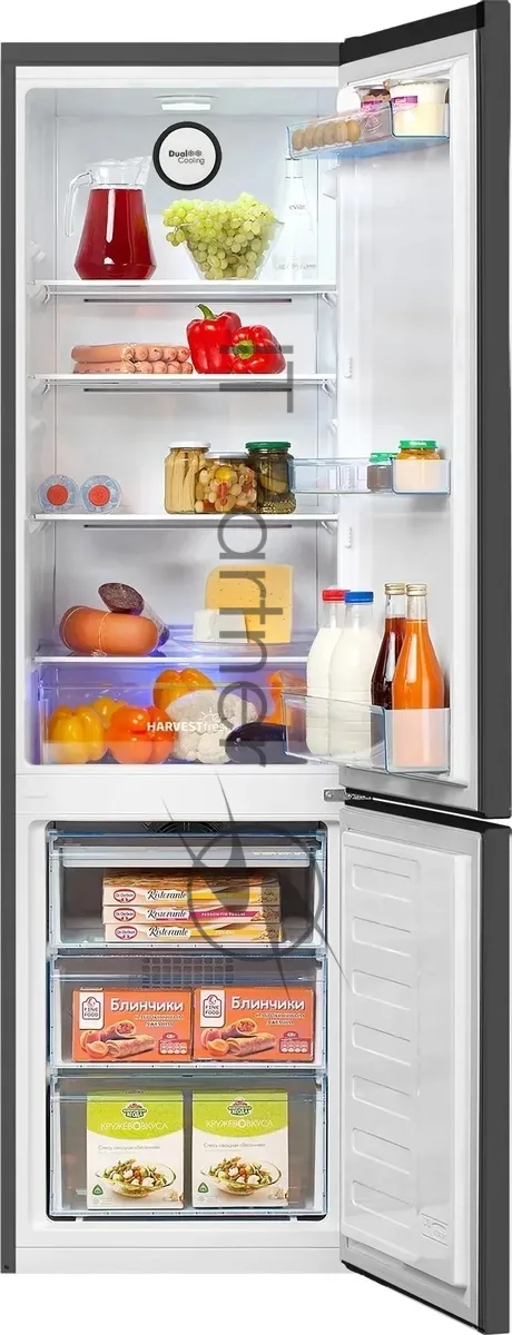 Холодильник Beko B3R0CNK312HG, двухкамерный, серый — фото 3