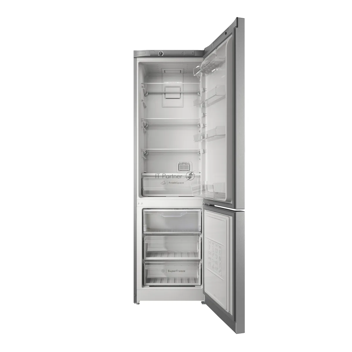 Холодильник Indesit ITS 4200 XB, двухкамерный, нержавеющая сталь — фото 3
