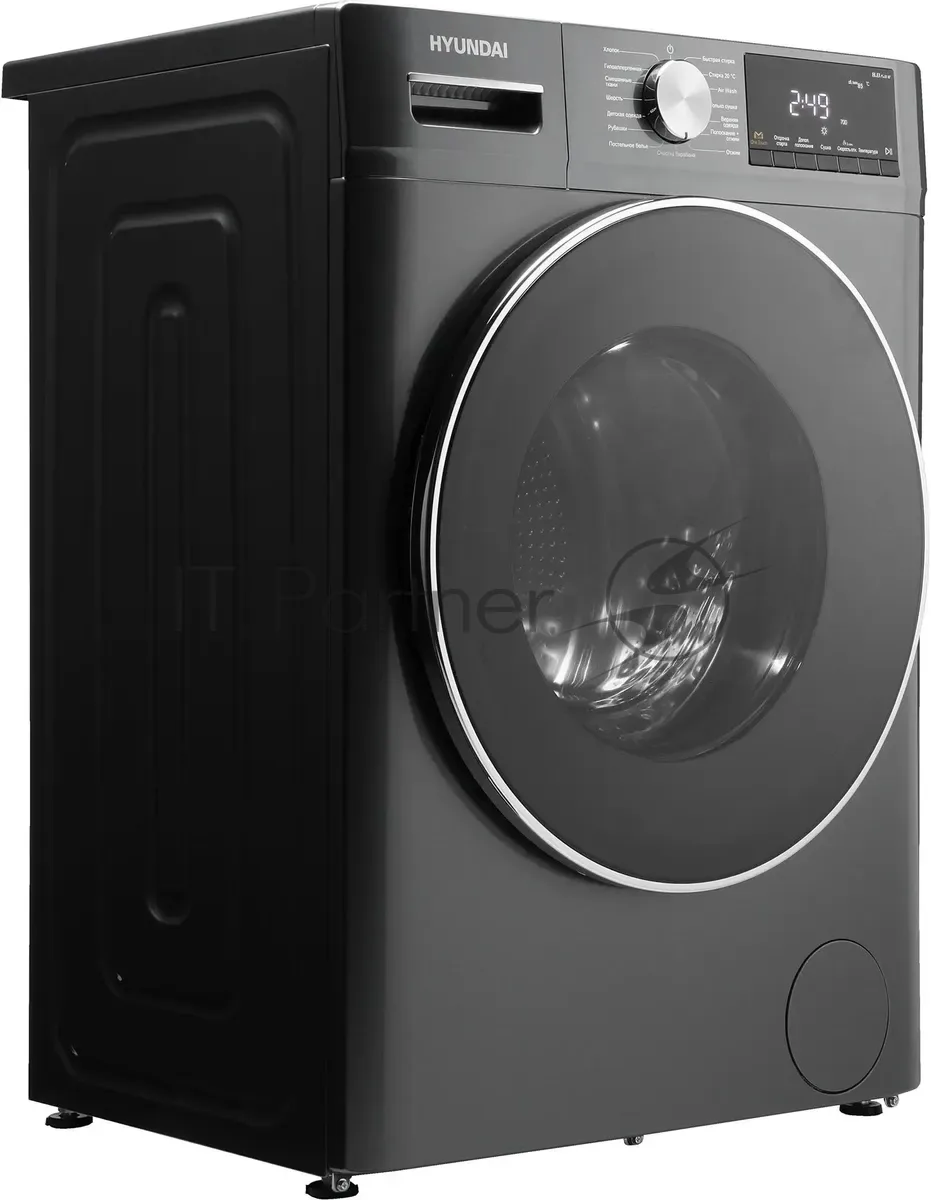 Стиральная машина Hyundai WFD8401, фронтальная загрузка, серый