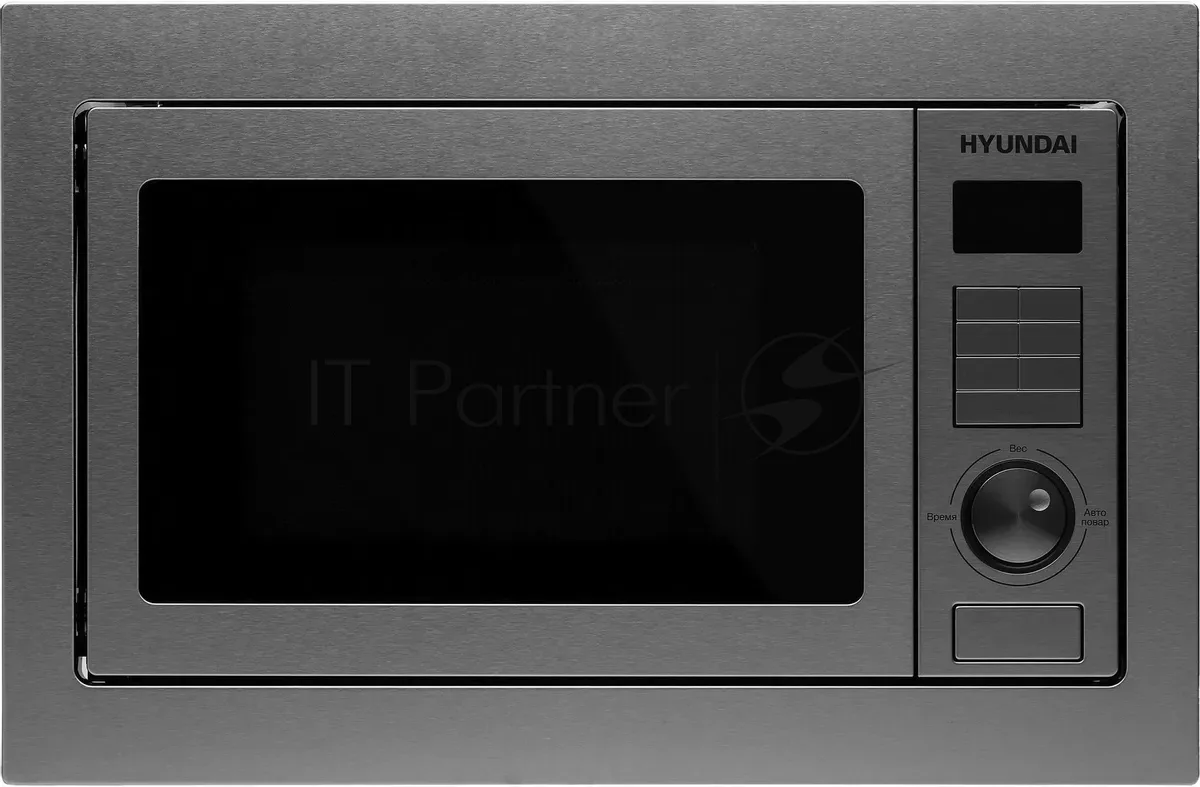 Встраиваемая микроволновая печь Hyundai HBW 2544 IX, соло, серебристый