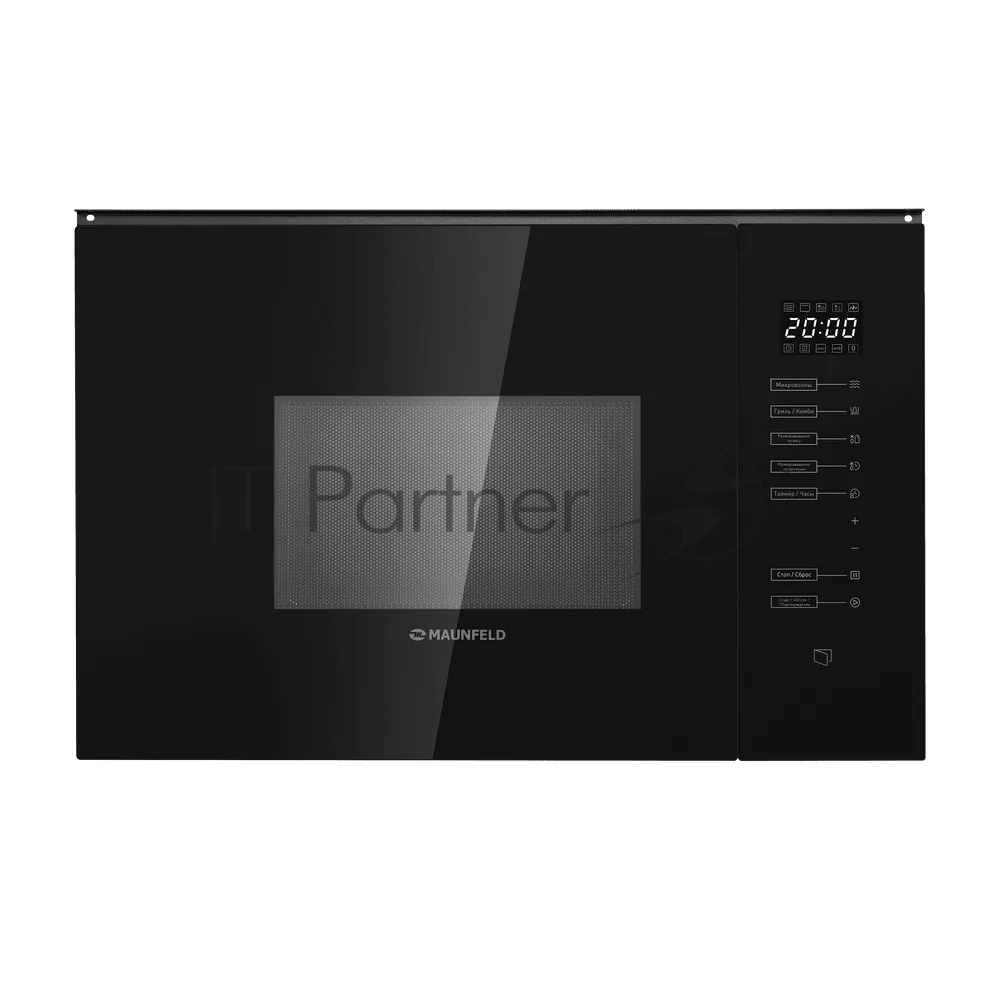 Встраиваемая микроволновая печь Maunfeld MBMO925SGB09, с грилем, чёрный