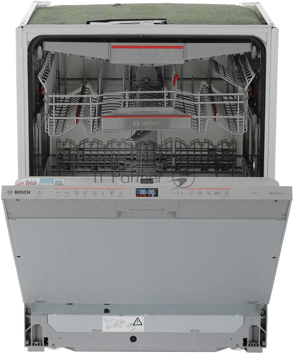 Встраиваемая посудомоечная машина Bosch SMV6ECX08E, серебристый — фото 2