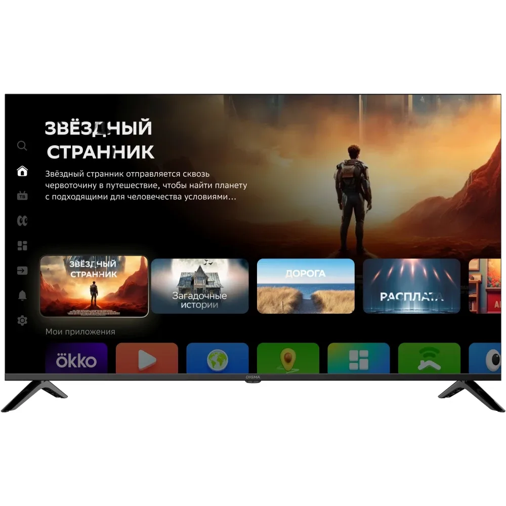 Телевизор Digma DM-LED50UBB40, чёрный