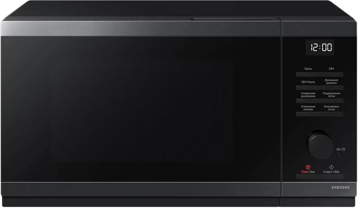 Микроволновая печь Samsung MG23DG4524AGBW, соло, чёрный