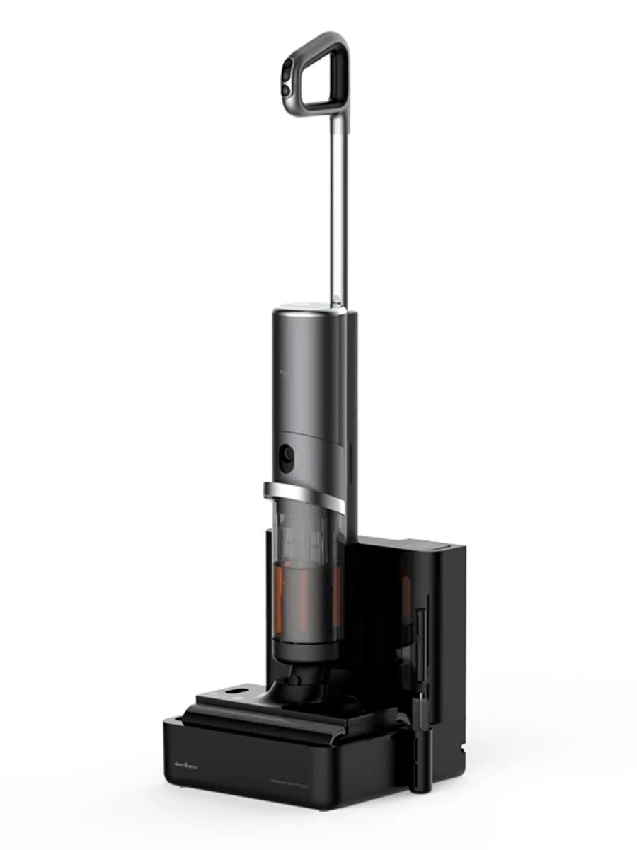 Вертикальный пылесос Deerma DEM-VX900W, моющий беспроводной, серый