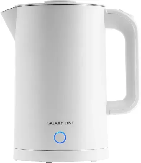 Чайник Galaxy GL 0362, электрический, белый