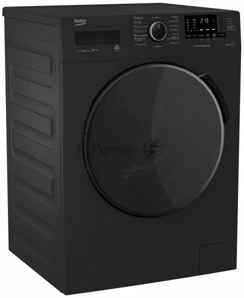 Стиральная машина Beko WSPE7612A, фронтальная загрузка, серый