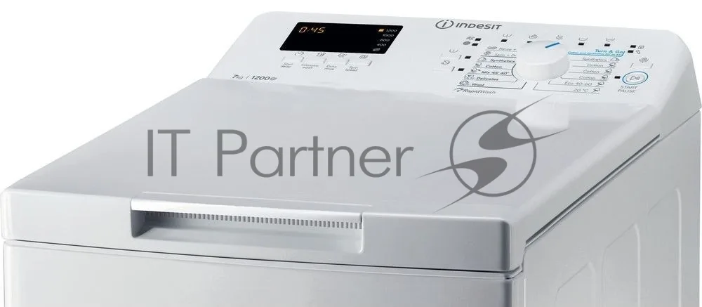 Стиральная машина Indesit BTWS72200EUN, вертикальная загрузка, белый — фото 2