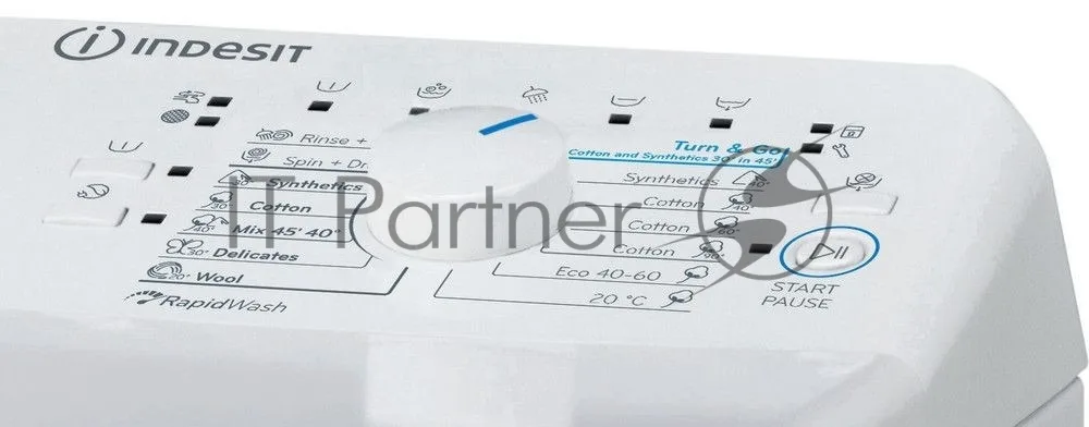 Стиральная машина Indesit BTWS72200EUN, вертикальная загрузка, белый — фото 3