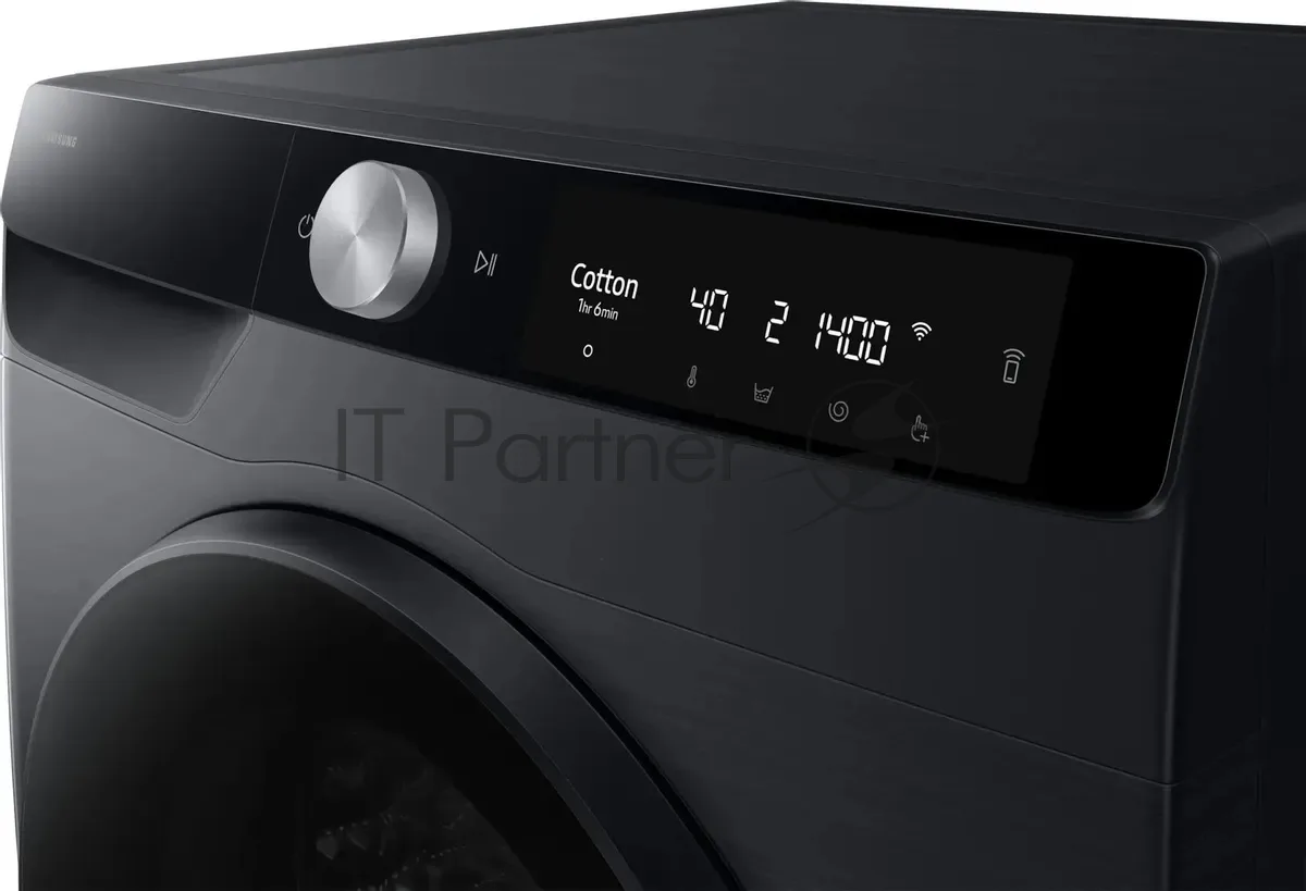 Стирально-сушильная машина Samsung WD11DG6B85BBLP, фронтальная загрузка, чёрный — фото 4