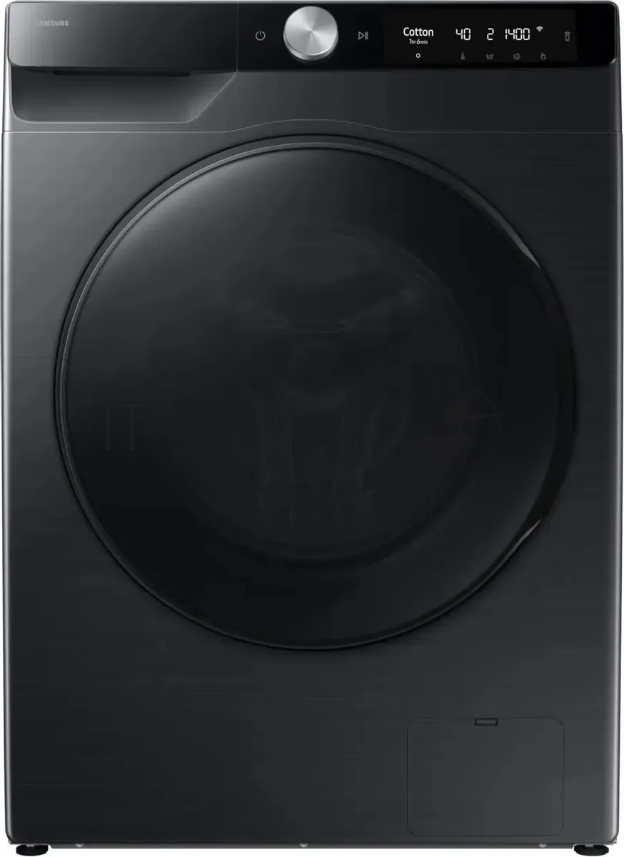 Стирально-сушильная машина Samsung WD11DG6B85BBLP, фронтальная загрузка, чёрный