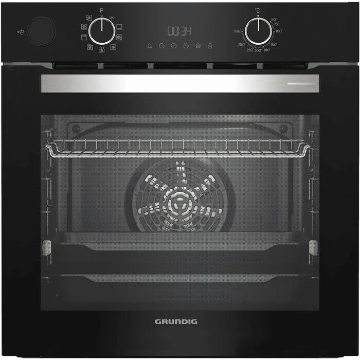 Духовой шкаф Grundig GEDM12300B, электрический, чёрный