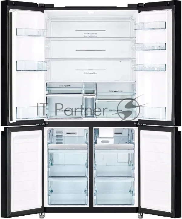 Холодильник Hitachi R-WB720PUC1 GPW, трёхкамерный, белый — фото 2