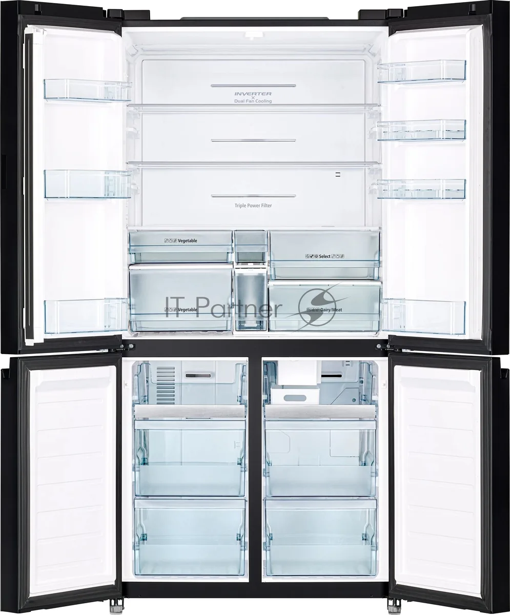 Холодильник Hitachi R-WB720PUC1 GPW, трёхкамерный, белый