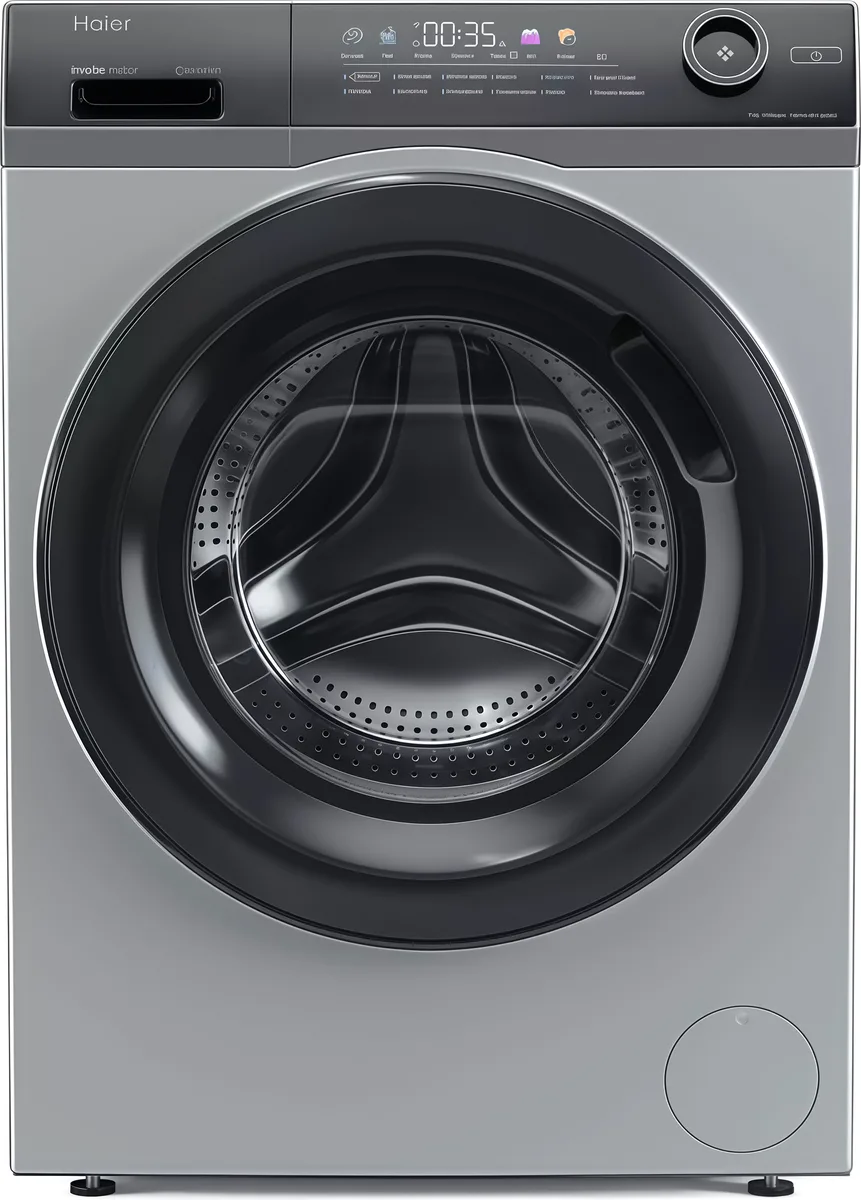 Стиральная машина Haier HW70-BP12269S, фронтальная загрузка, серебристый