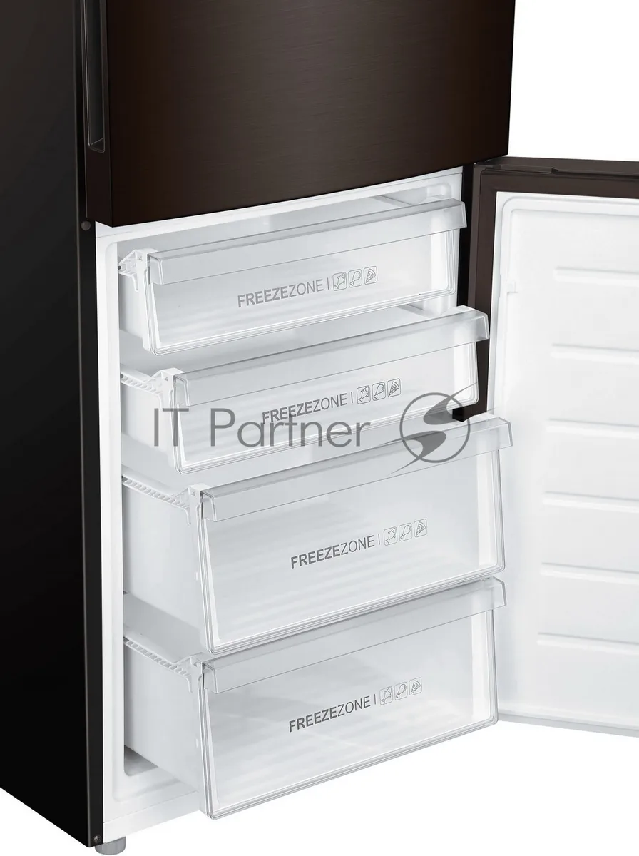 Холодильник Haier C4F740CDBGU1, двухкамерный, серый — фото 3