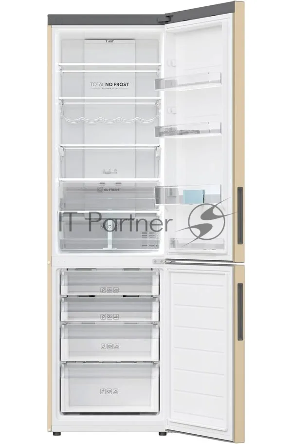 Холодильник Haier C2F637CGGU1, двухкамерный, золотистый — фото 3