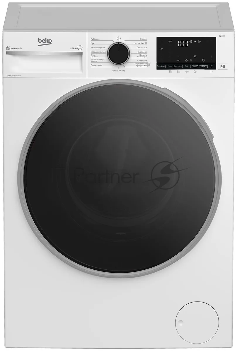 Стиральная машина Beko B3WFR56H2WC, фронтальная загрузка, белый