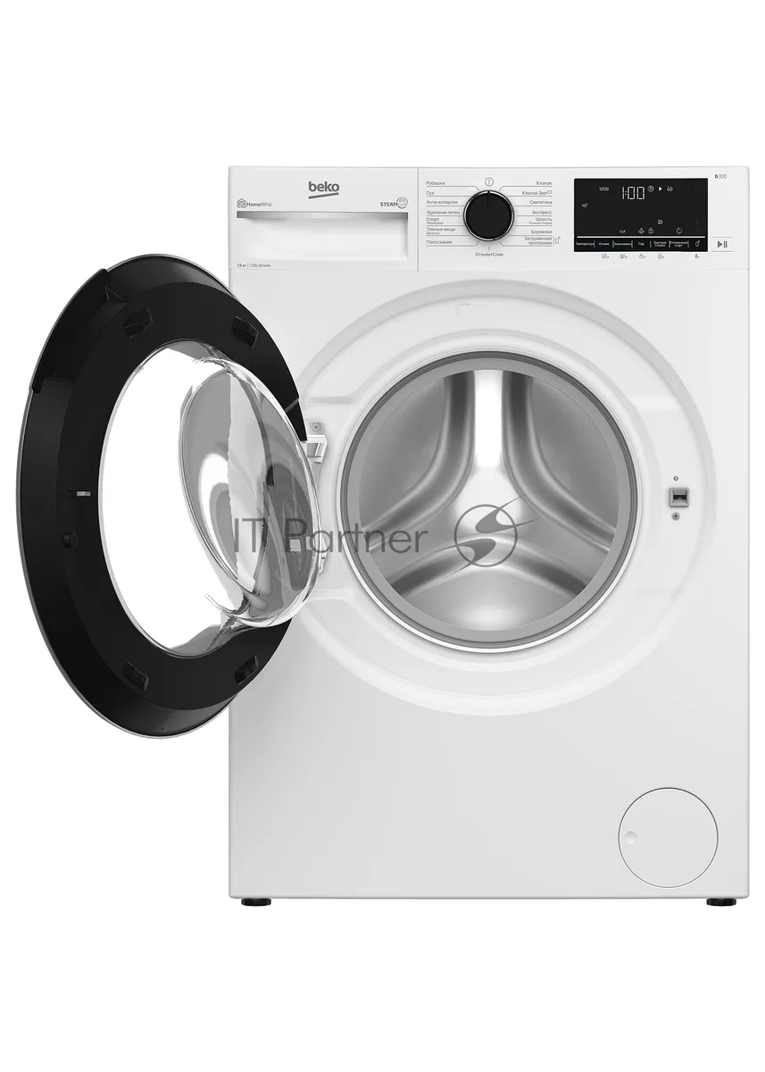 Стиральная машина Beko B3WFR57H2W, фронтальная загрузка, белый — фото 2